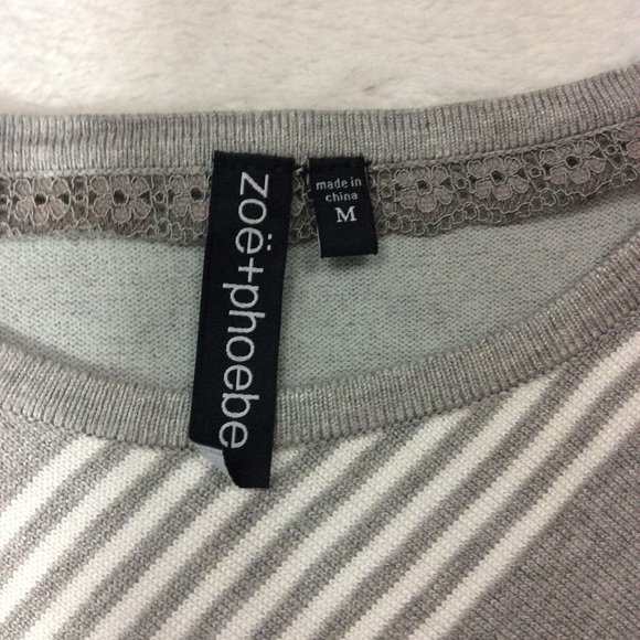 GRAY ASYMMETRICAL TUNIC SWEATER - Picture 6 of 10